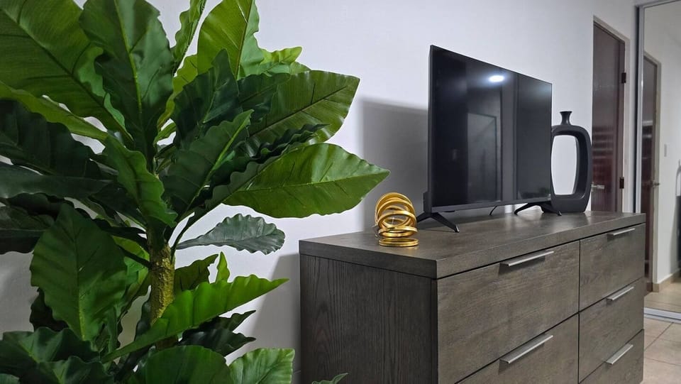 For entertainment you can connect to our Smart tv with your favorite streaming service 