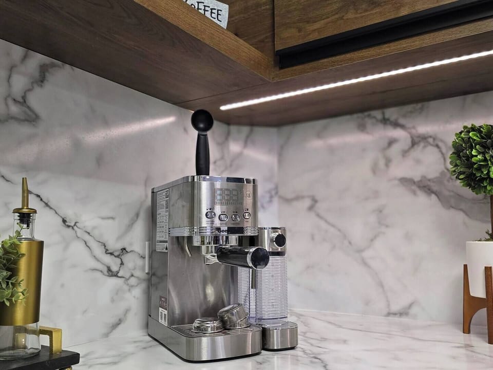 Enjoy some complimentary coffee