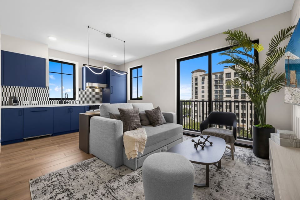 Superior Condo | Living room | 50-inch LED TV with digital channels, Netflix, Hulu