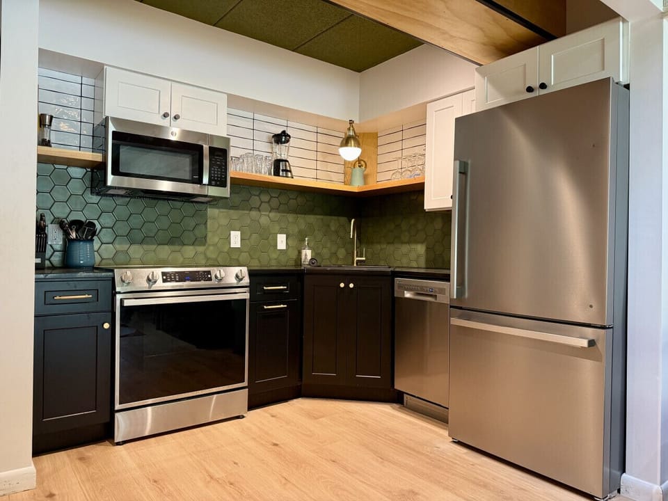 Our fully stocked kitchen