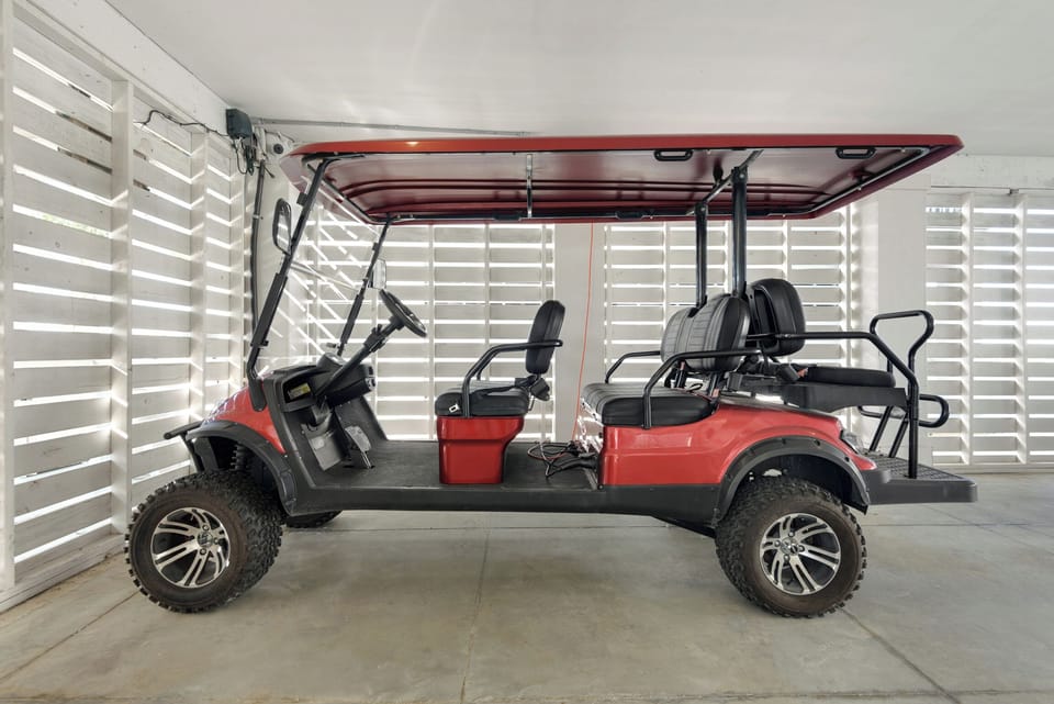 Complimentary golf cart
