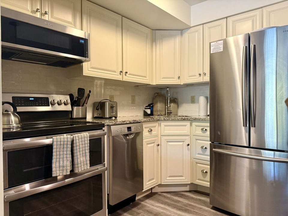 Kitchen stove and countertop close-up