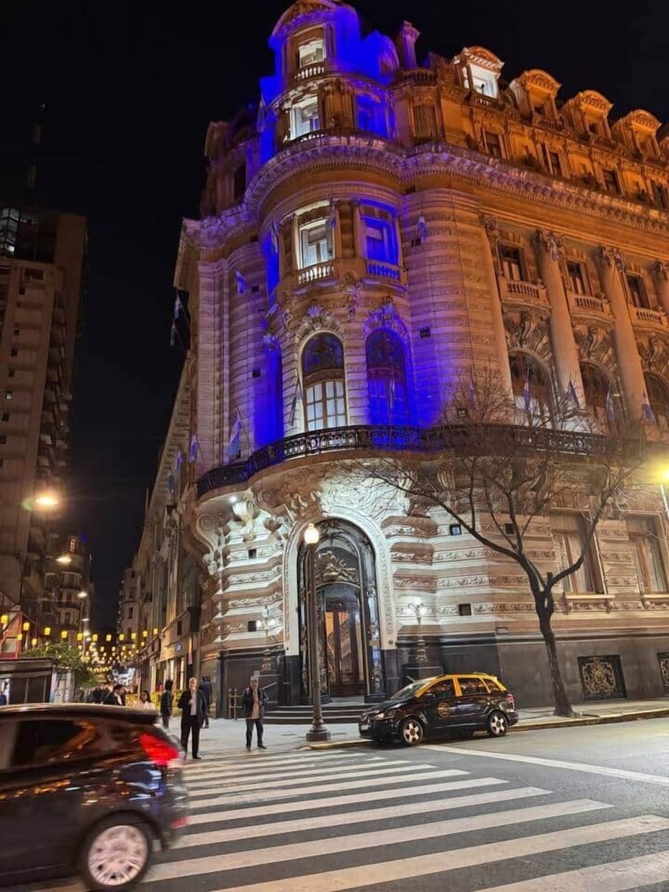Centro Naval .  A striking French Beaux Art located one block from the apt , originally built as the headquarters for the Argentine Navy officer's association, it is famed for its ornate facade and great halls.  It houses a coffee shop.
