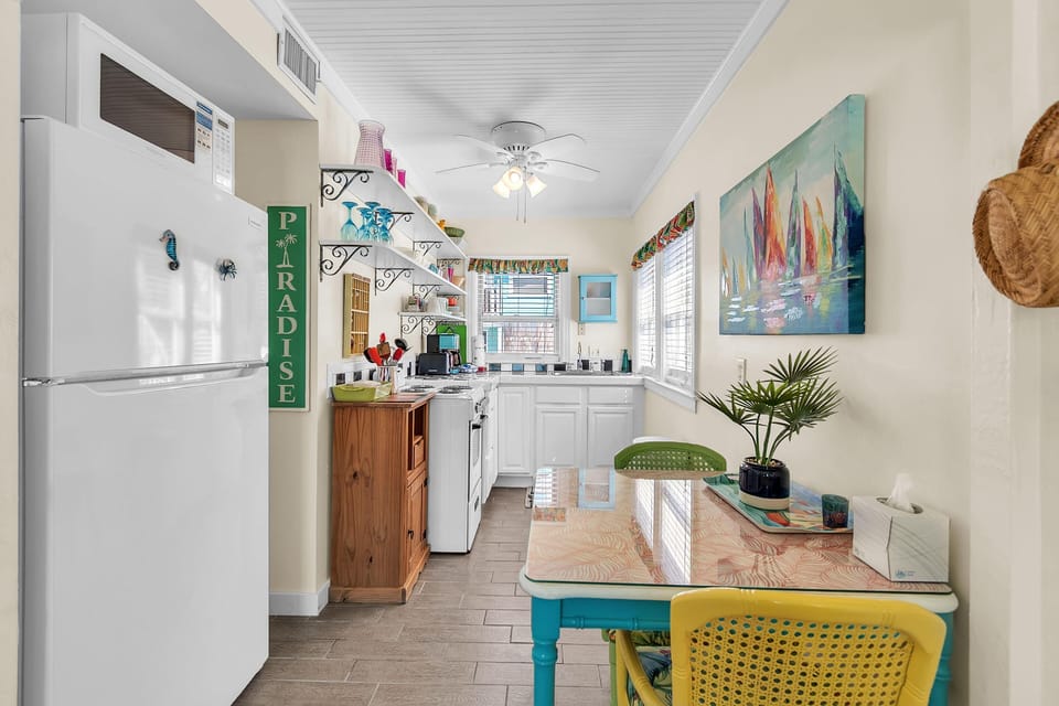 House, Multiple Beds (John's Pass-Time Beach Cottage #1 and) | Private kitchen | Oven, toaster