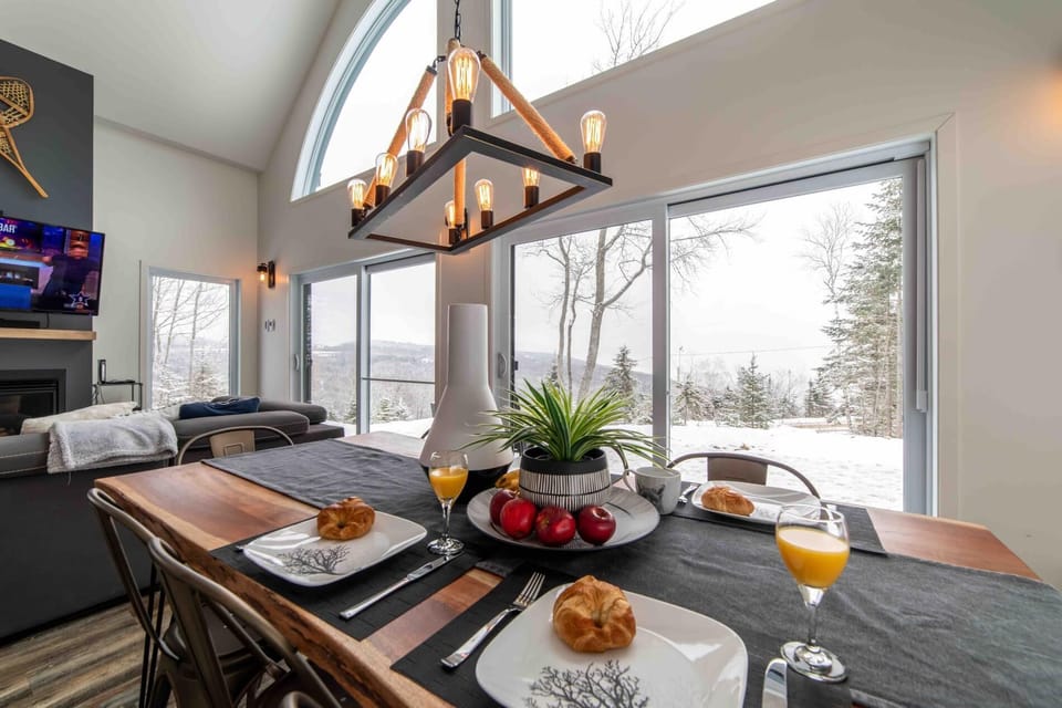 Meals taste better when shared with a view like this.
