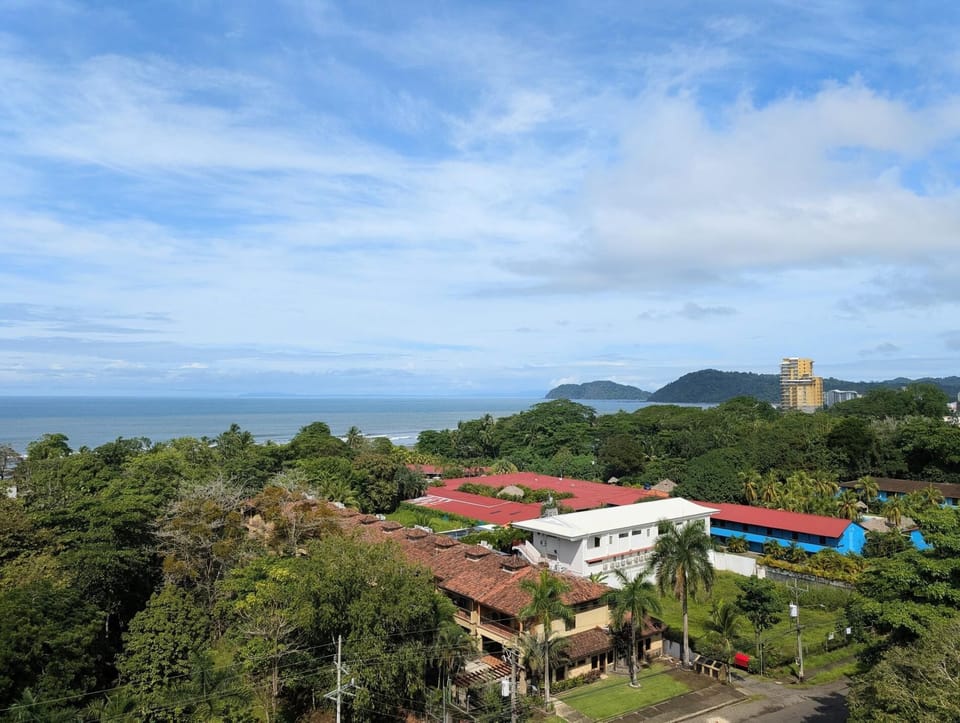 Panoramic ocean views from the roof top deck