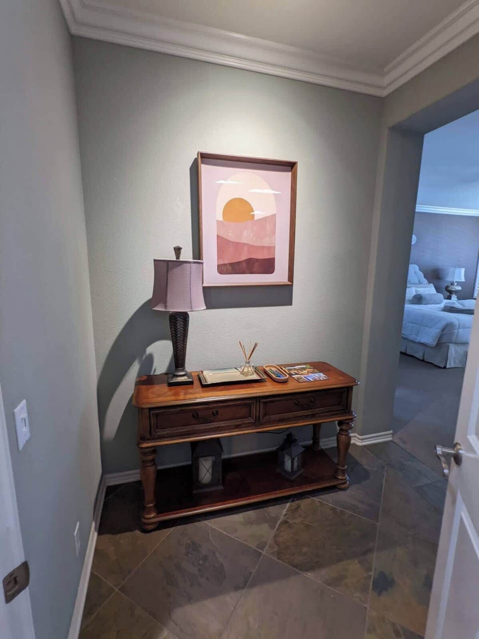 entrance into master suite