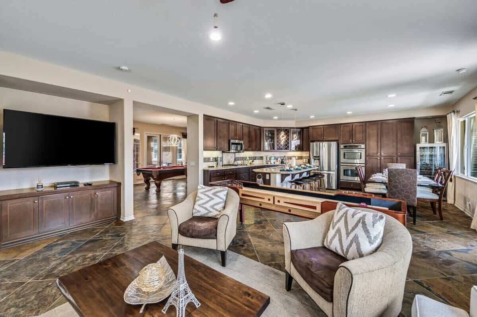 entertainer kitchen and living space!