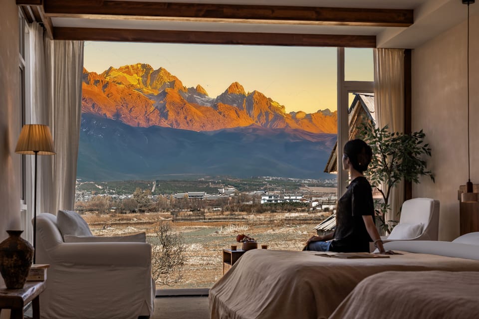 Family Quadruple Room, 1 Bedroom, Non Smoking, Mountain View | Premium bedding, laptop workspace, blackout drapes, soundproofing