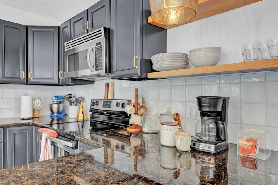 Fully Equipped Kitchen with Coffee Station