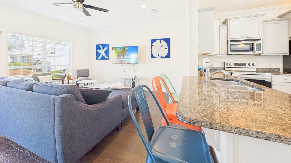 Breakfast bar seating for 3