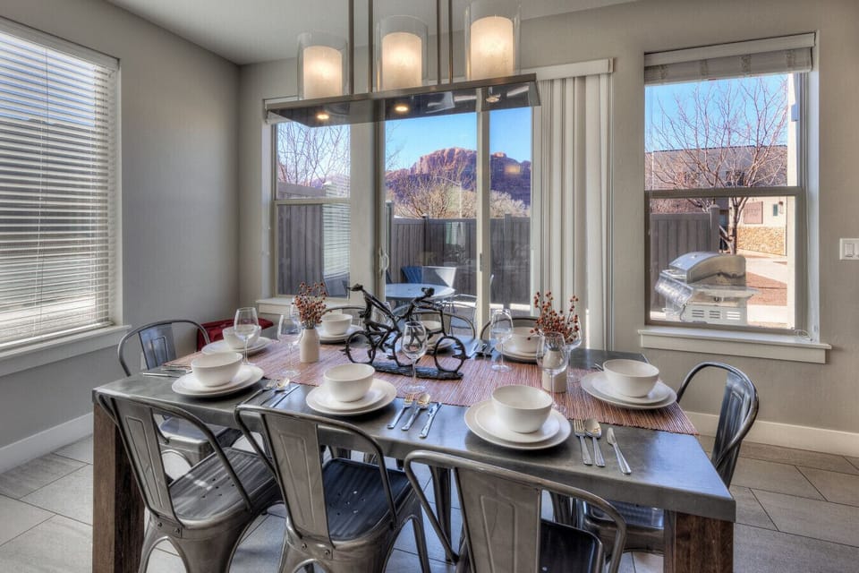 Gather around the table for meals, games, and stories after a day of exploring Moab.