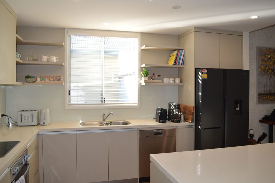 Fully equipped kitchen for cooking