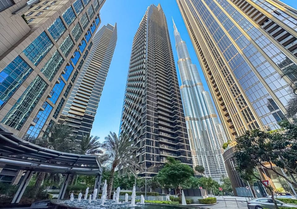 Address Residences Dubai Opera with Downtown views and Burj Khalifa nearby.