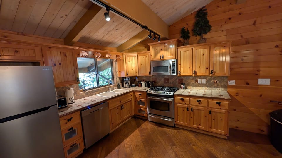 Our spacious kitchen is fully equipped and ready for you to cook delicious meals!