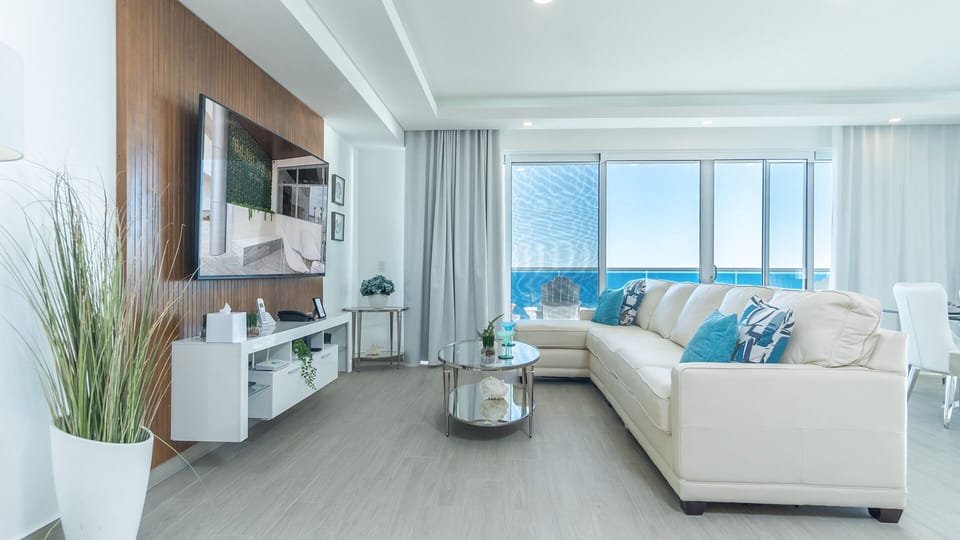 Condo, Multiple Beds, Balcony, Ocean View (Encantame Towers Velero 2301) | Living area | 42-inch flat-screen TV with digital channels