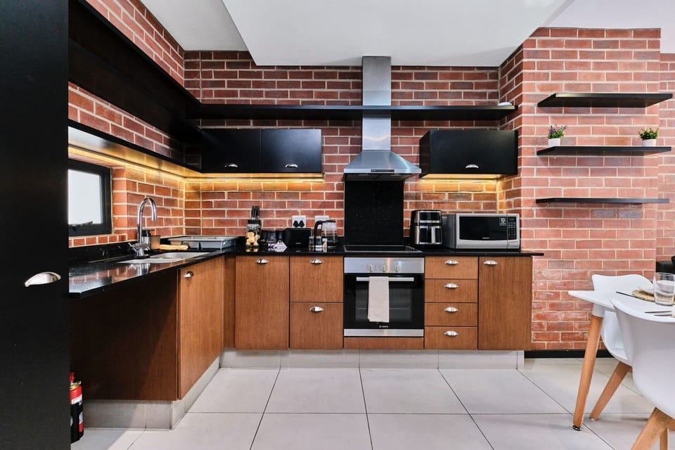 Fully equipped kitchen with modern appliances for the cooking enthusiasts