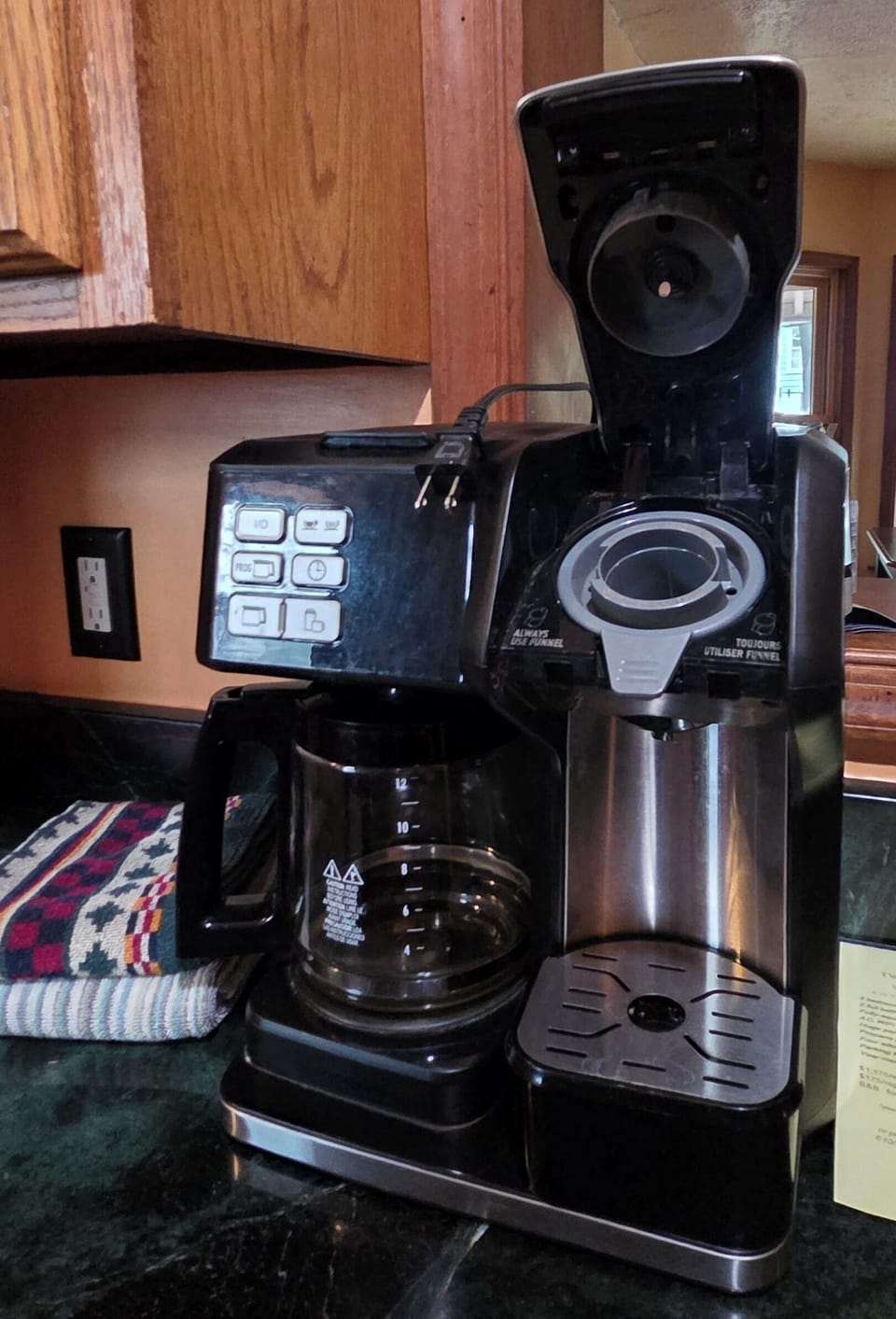 Keurig and drip, 12-cup coffee machines