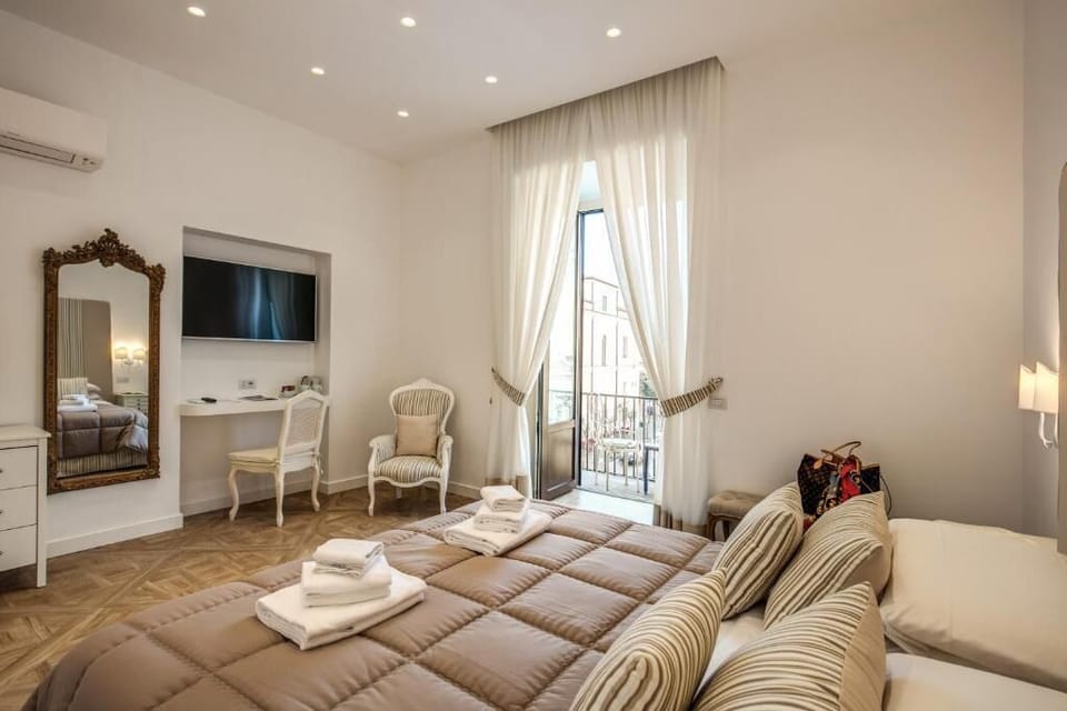 Deluxe Double Room, Balcony, City View | In-room safe, desk, blackout drapes, soundproofing