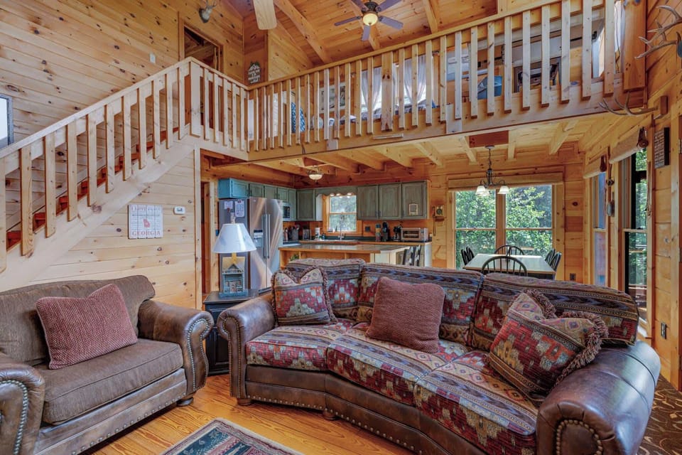 Stretch out, snuggle up, and stay awhile. This living room was designed for one thing: total relaxation (with a side of fun).
