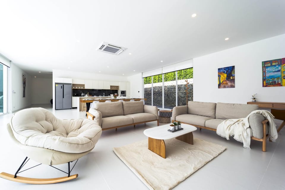 House, Private Pool, Garden View | Living area | Flat-screen TV