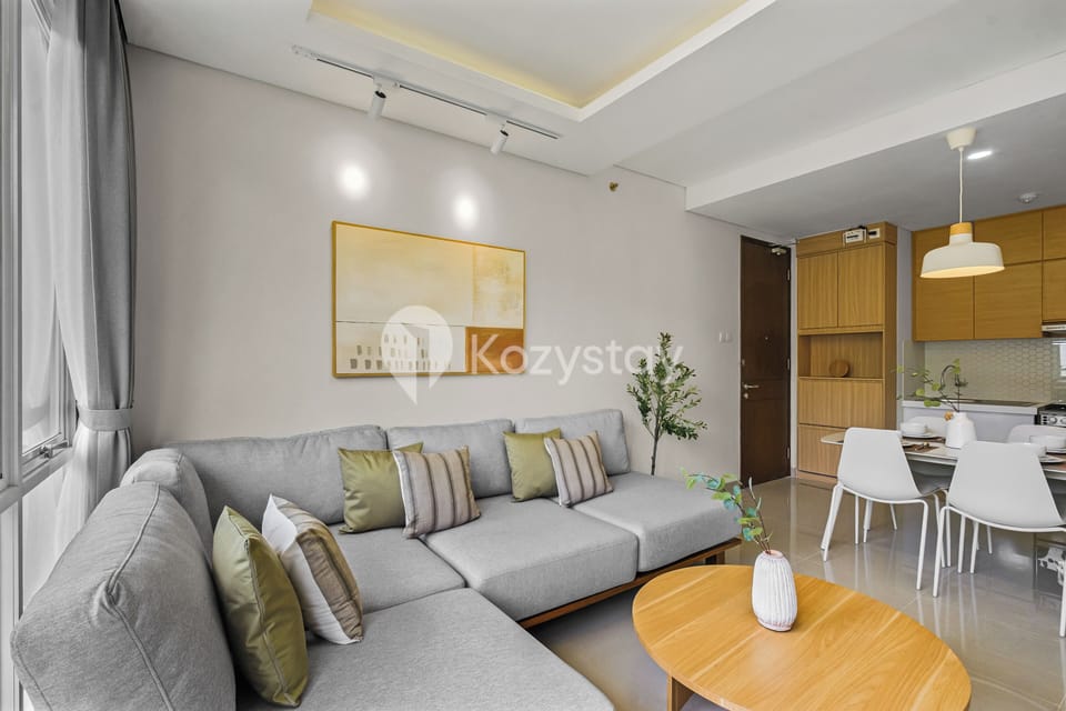 Apartment, 2 Bedrooms, Garden View | Living room | 65-inch Smart TV with cable channels, Netflix, streaming services