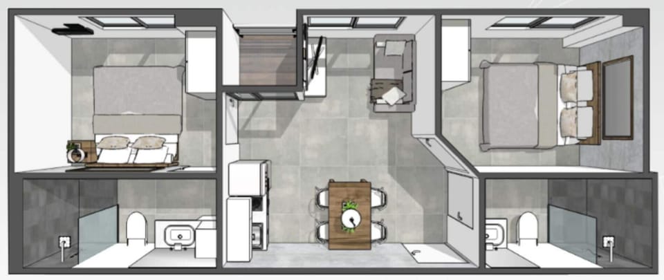 Apartment, Balcony | Floor plan