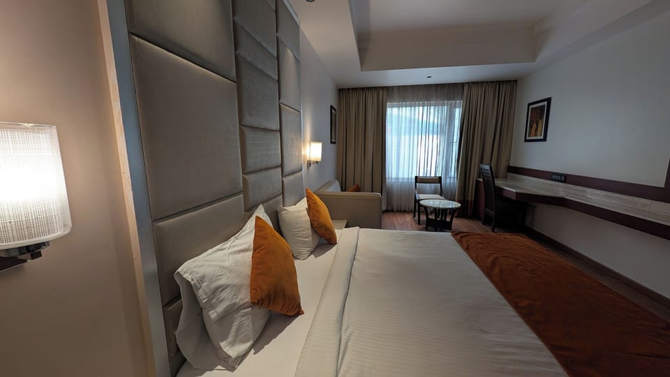 Executive Twin Room, City View | Desk, laptop workspace, iron/ironing board, free WiFi