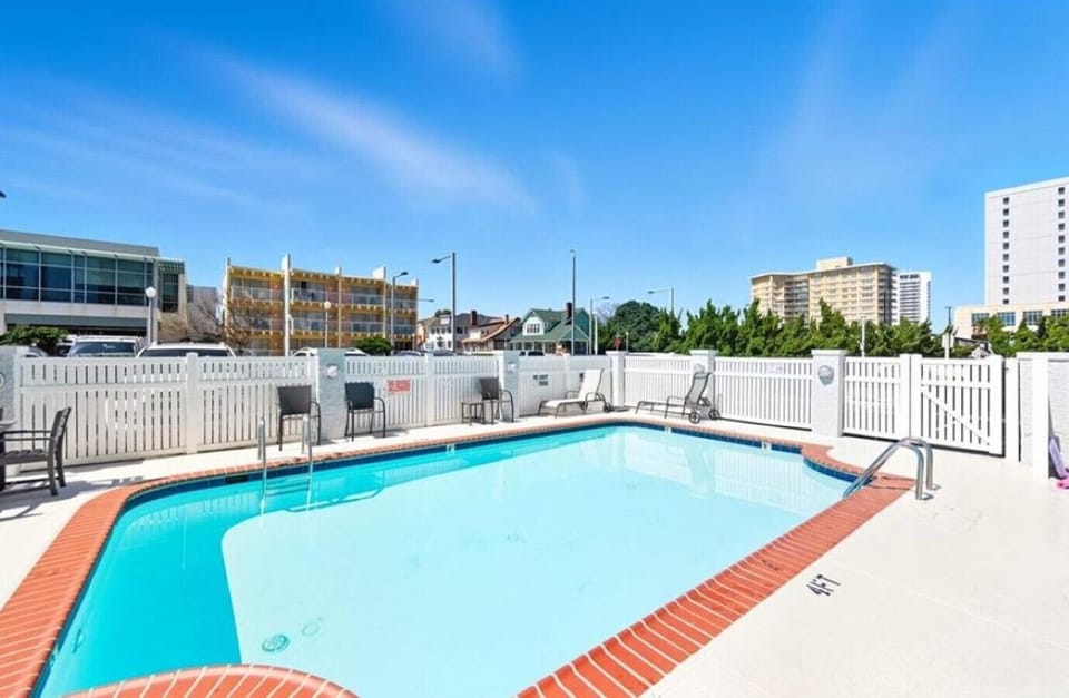 Start your day with a refreshing dip, then head straight to the beach.