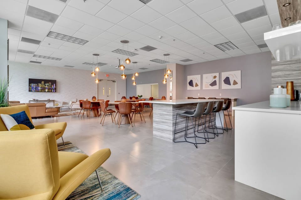 Work, mingle, or relax in our stylish lounge with kitchen access—perfect for remote workers and social travelers.