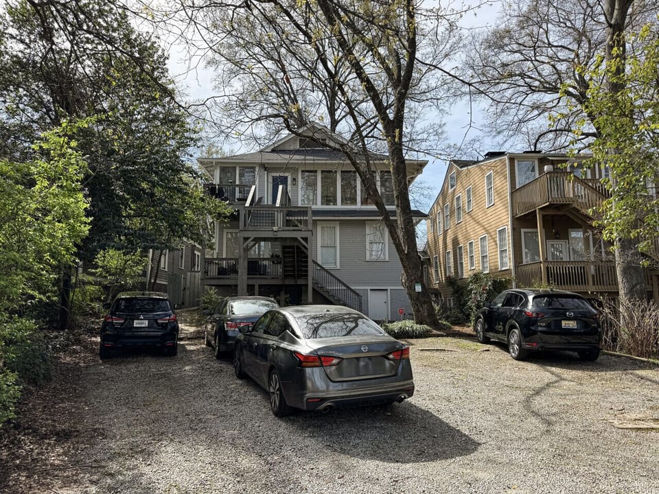 Off street parking space close to your door
