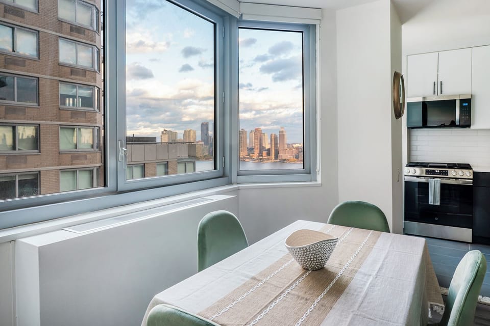 Family Apartment, 1 Bedroom, Kitchen | Living area | 55-inch Smart TV with cable channels