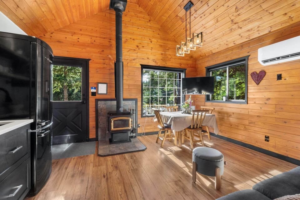Fire wood fire place winter family accommodation