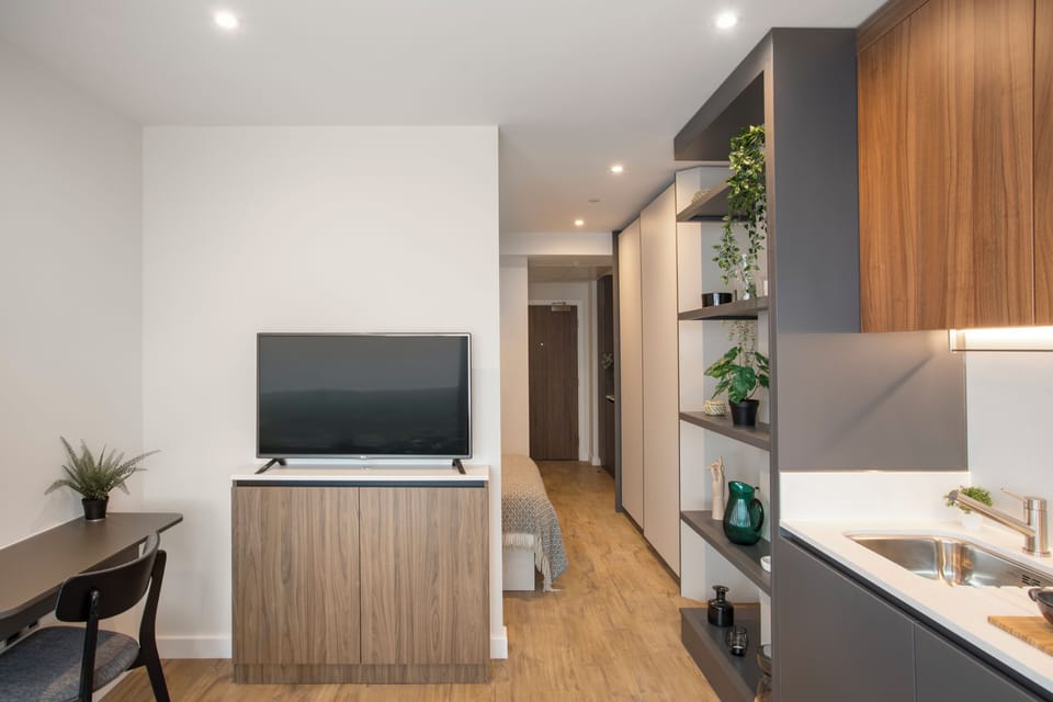 Studio, Non Smoking, City View | Private kitchen | Electric kettle