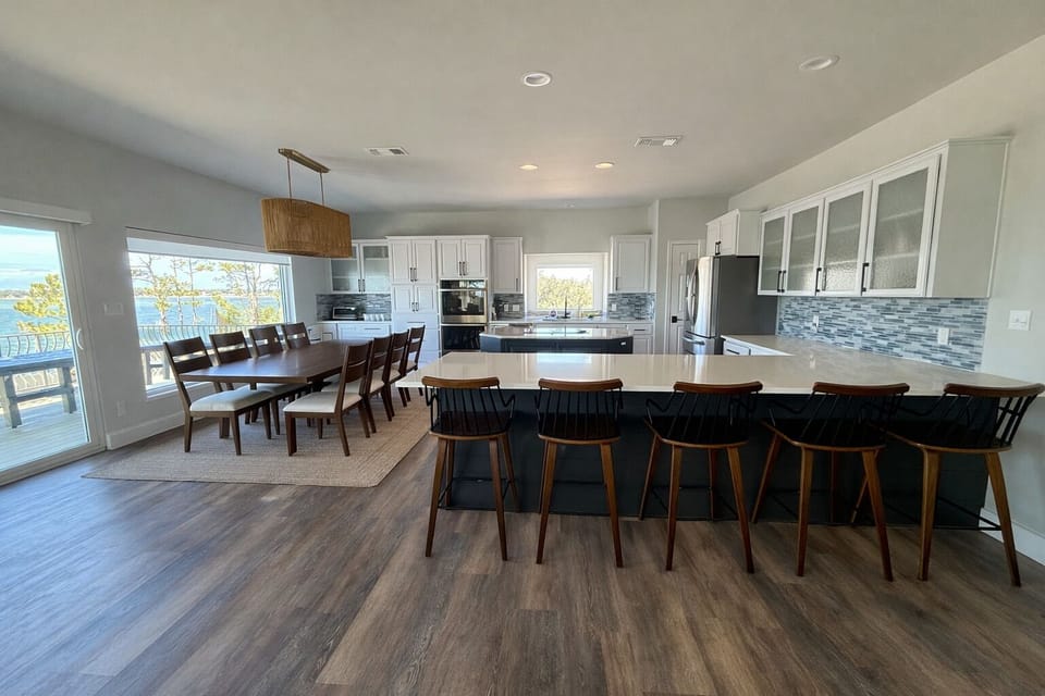 Kitchen and Dining Room with seating for 13 