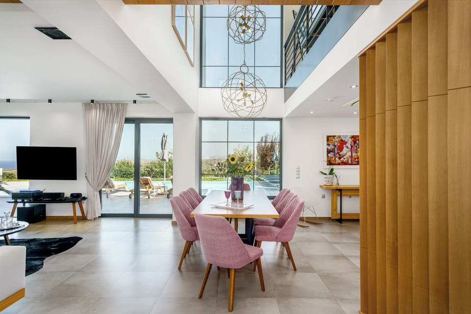 Spacious dining area, perfect for meals together.