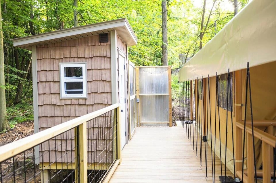 Don't worry, we still have a working bathroom even out here in the wilderness.