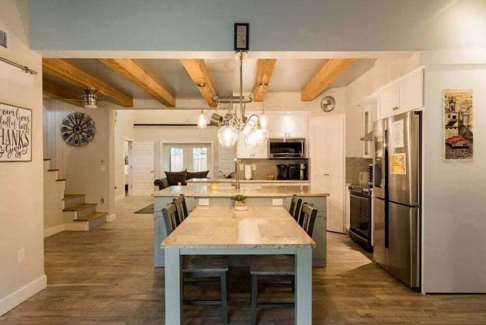 This kitchen has plenty of countertop space for cooking up treats for the whole crew!