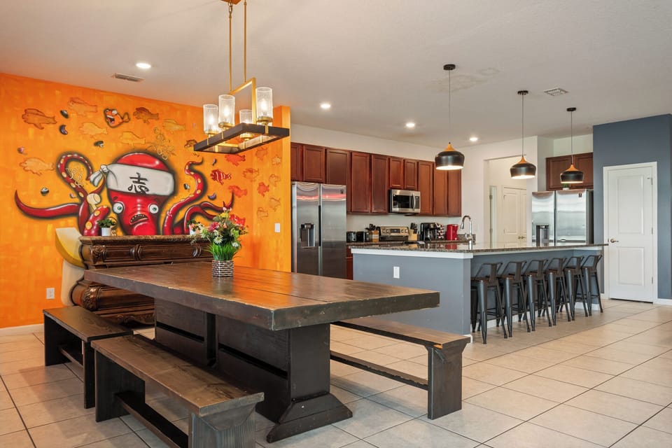 Monsters Ink Themed Dining Room