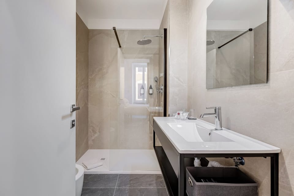 Deluxe Double Room | Bathroom | Shower, hair dryer, slippers, bidet