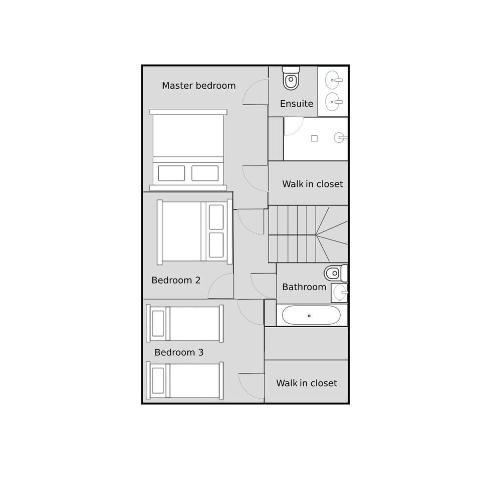 Chalet, 3 Bedrooms, Non Smoking | Floor plan