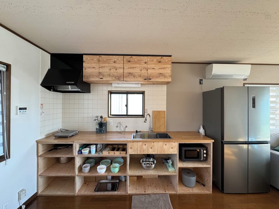 Family Villa, Patio, Ocean View | Private kitchen | Full-size fridge, microwave, oven, stovetop