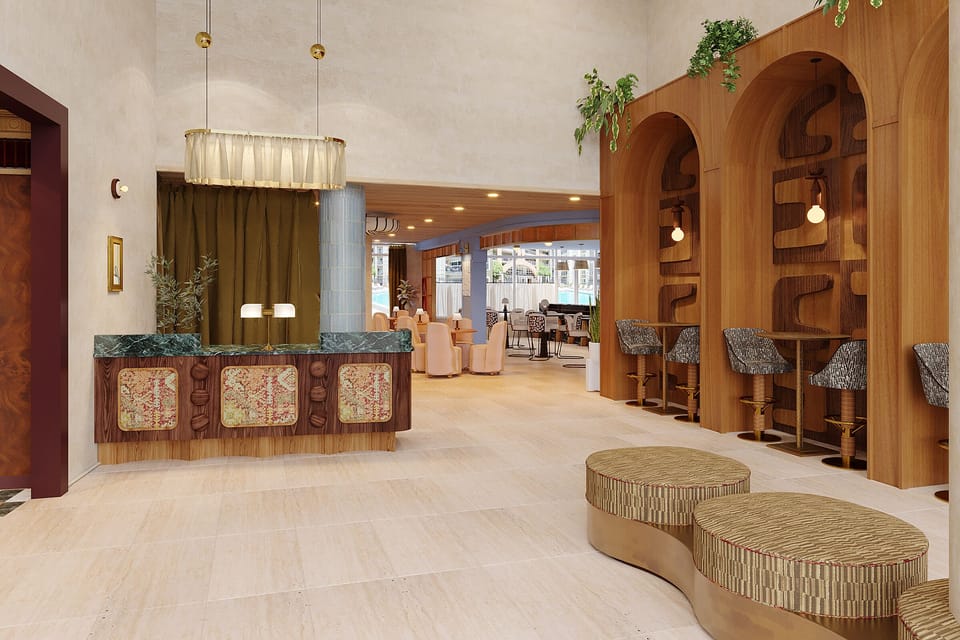 Modern space for a quick bite or a relaxing drink.