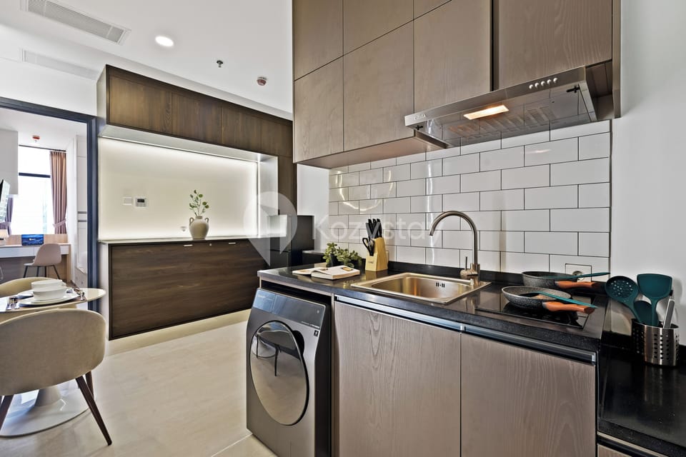 Apartment, 1 Bedroom, City View | Private kitchen | Microwave, stovetop, rice cooker, cookware/dishes/utensils