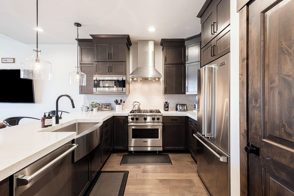 All Viking stainless steel appliances