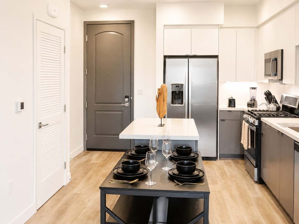 Modern Dining table and chairs for four in a Warm, Welcoming Setting