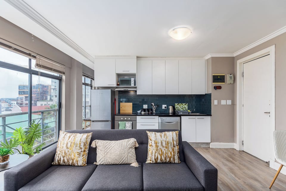 Comfort Apartment | Private kitchen | Full-size fridge, microwave, oven, stovetop