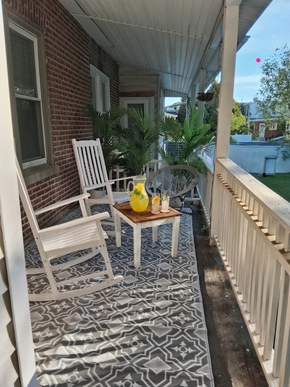 Wonderful private outdoor space found on the 2nd floor off of bedroom #5