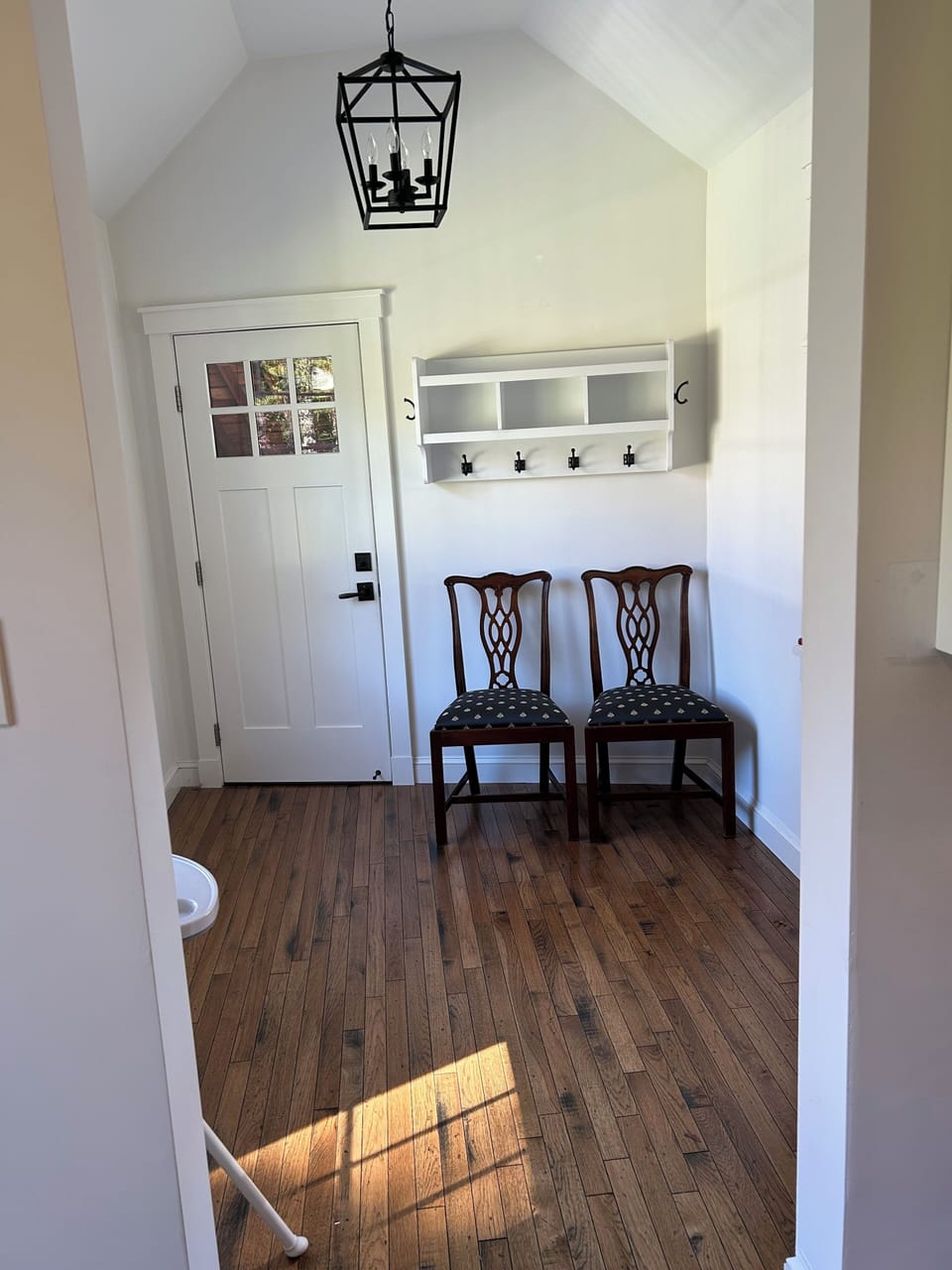 Entry from garage.