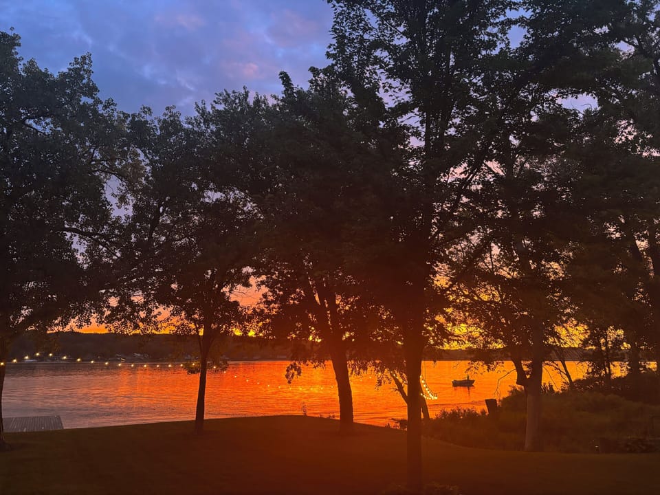 The most incredible sunsets on the river!
